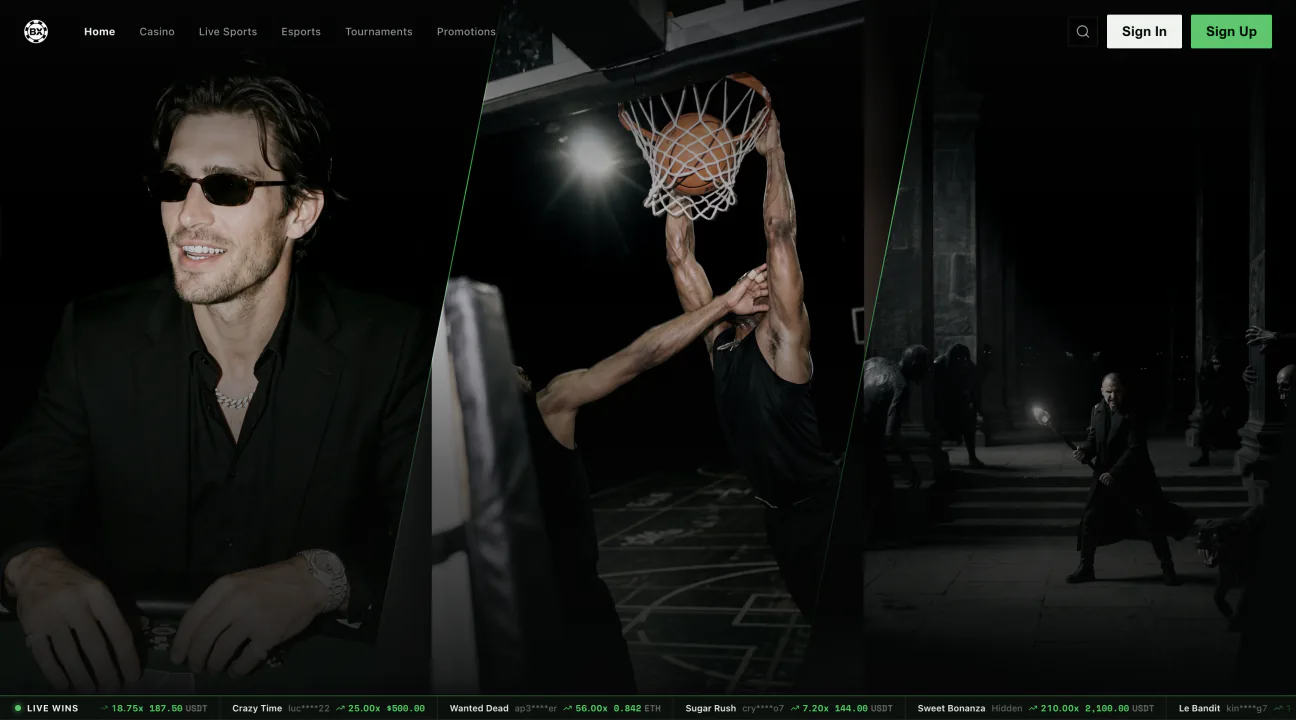 Vanta sportsbook landing page
